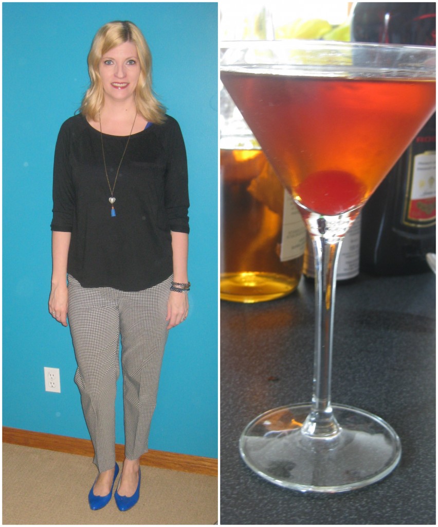 60's style pants, 60's style cocktails!