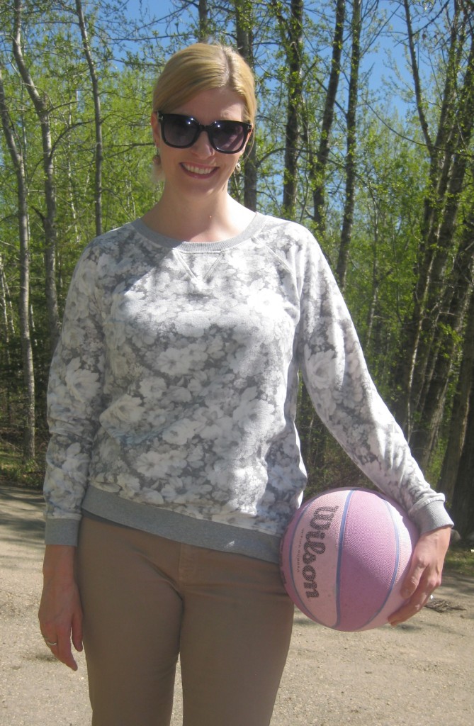 Let's play some ball, with my PINK basketball.  Boo yah.