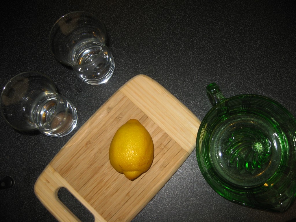 I happened to have a lemon, so fresh lemon juice it was!