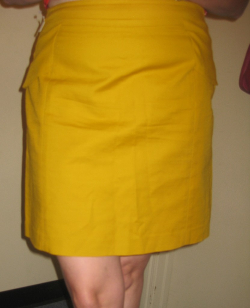 Why, Mustard Skirt, why do you have to be so short?