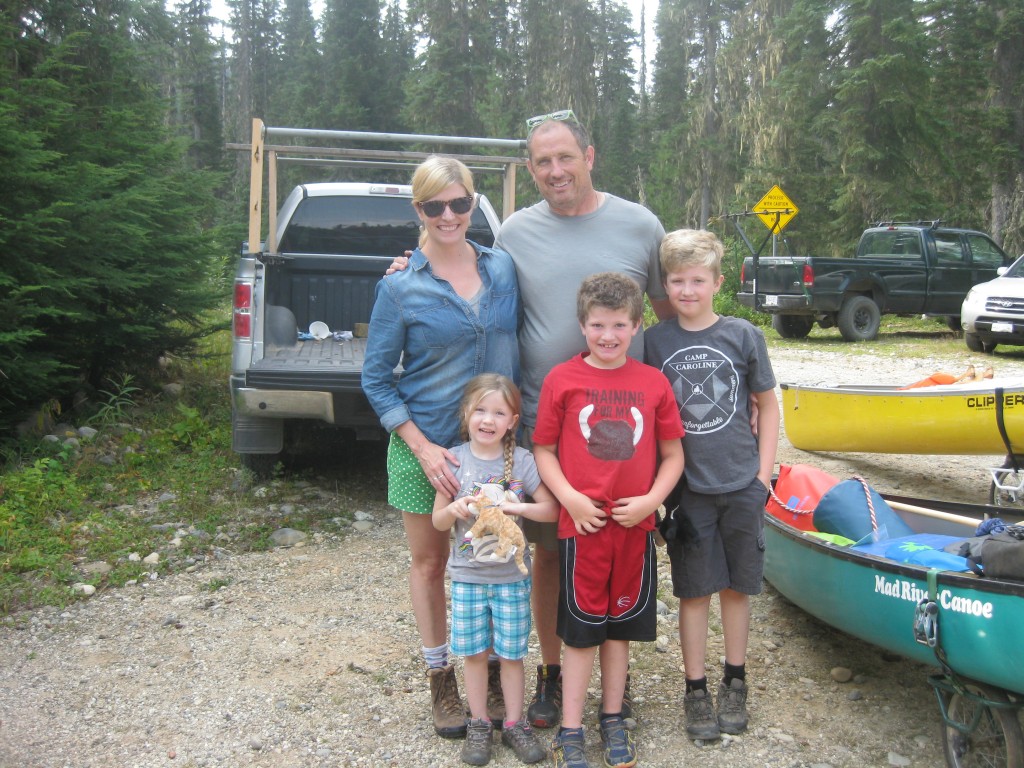 Only at Murtle do you meet a geologist in the parking lot who can captivate your children while you pack the canoe. He snapped our family shot just before we hit the portage.