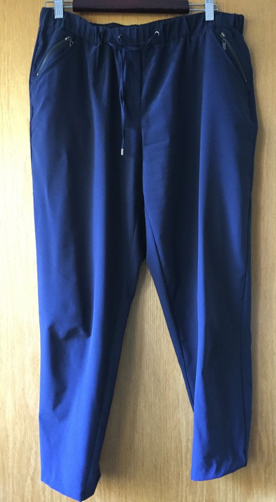 Navy "joggers" $4.20, AKA my new favourite pants because they might as well be pajamas yet they still look professional.