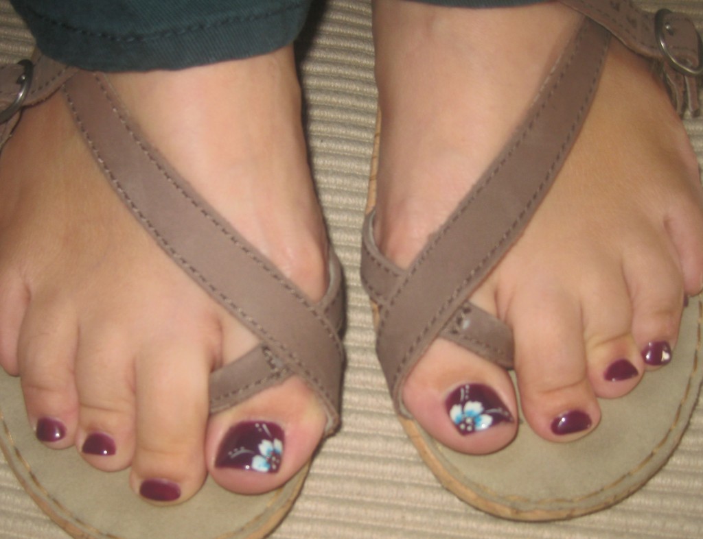 By all means, choose shoes to show off a cute pedi if you're so lucky!