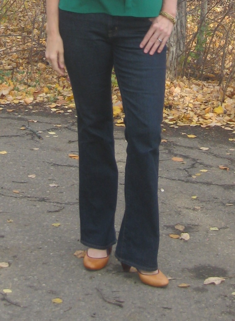 7. I'm thankful for $4 thrifted J Brand denim and beautiful Anthro-brand shoes (even though they cost $13.30 which is a relative fortune.)