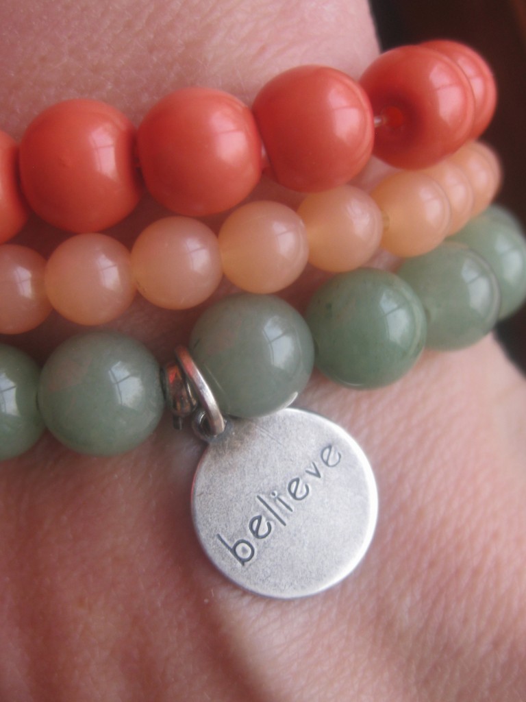 Coral and green go together - believe it!