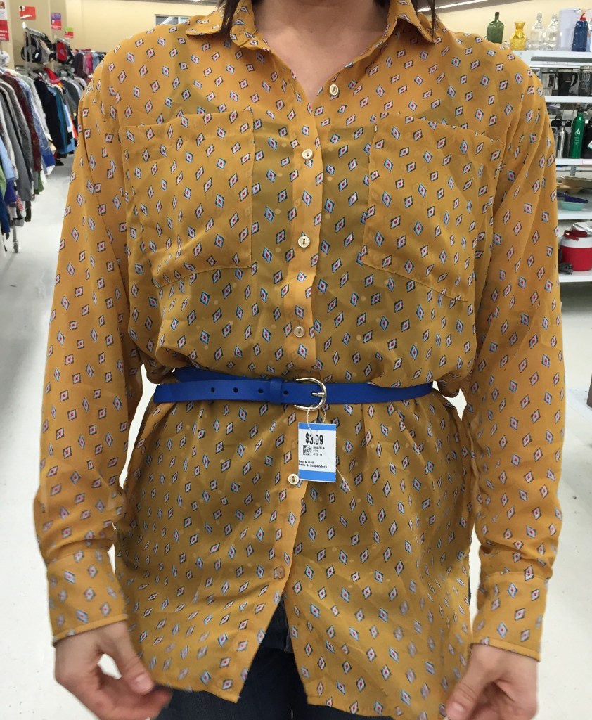 Rachal can always belt it too - with her "new" leather cobalt belt perfection!