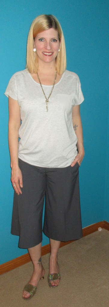 Firefly tee $2.10, thrifted and Silpada gold and silver necklaces twisted and tied, Stuart Weitzman leather shoes $10.40