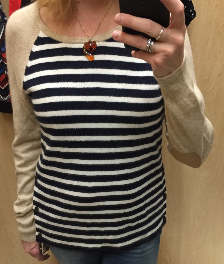 And this $7 J Crew wool sweater of stripey coziness!