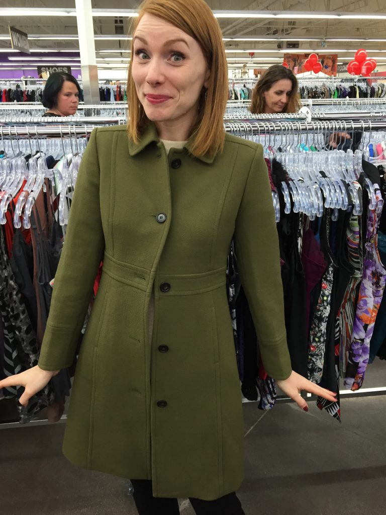 But I found Adina this J Crew coat of perfection! See, the #thriftingsisterhood is mutually beneficial!