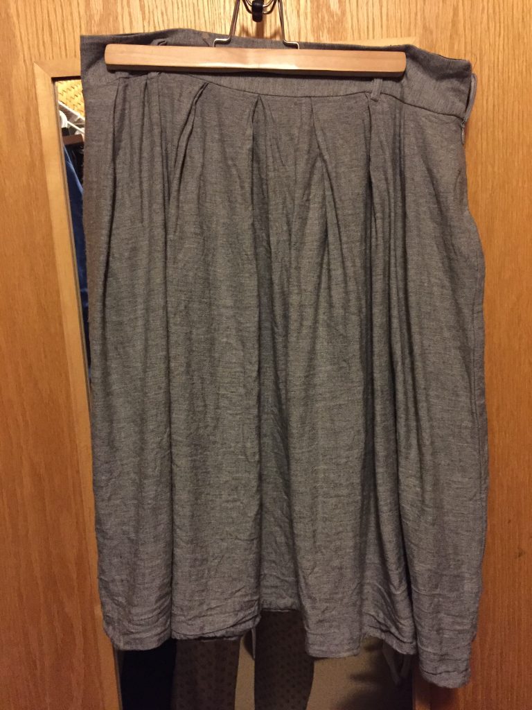 $6 grey skirt WITH POCKETS from Value Village, Zara brand, thrifted for me by my friend Taylor who is now officially a member of the #thriftingsisterhood xoxoxo