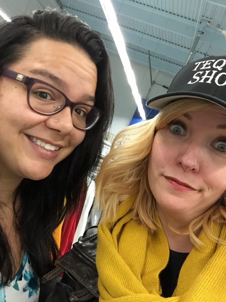 My thrifty almost-Occupational-Therapist friend and oft-featured Chantel also came out!!  Just in time to talk me out of this hat.