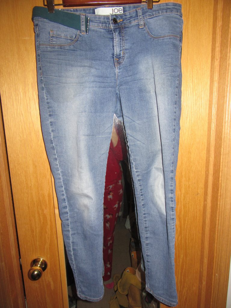 Light wash denim. These cost me $2.80 and I have worn them hundreds of times so the cost per wear is less than a penny! They are starting to wear out though and I need to replace them soon!