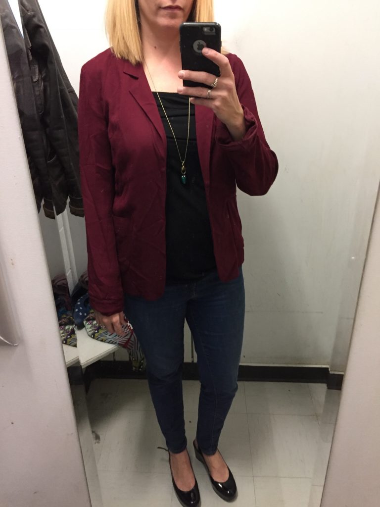 I did find this Talula light weight unstructured blazer for $8.