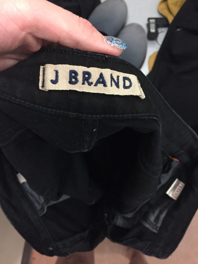 J Brand jeans found at little thrift shops