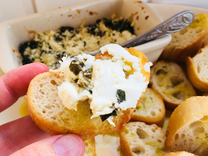 2 Recipes for Baked Goat Cheese by The Spirited Thrifter