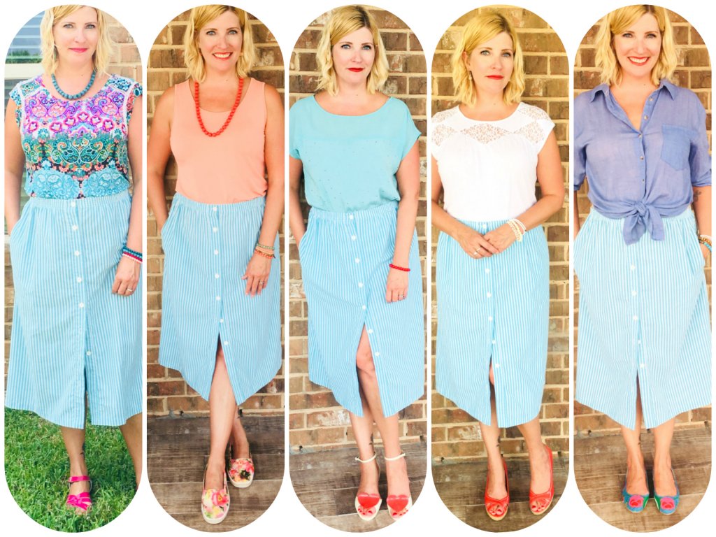 5 Ways to Wear a Vintage Skirt by The Spirited Thrifter