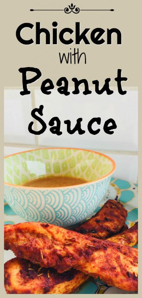 Chicken with Peanut Sauce Recipe by The Spirited Thrifter